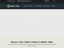 Tablet Screenshot of hotelrizodeoro.com